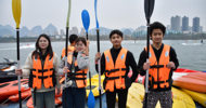 LZPU International Students Attend the First March 8 Surfing Festival in Liuzhou