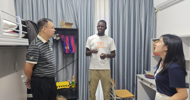 LZPU Leaders Inspect International Student Dorms