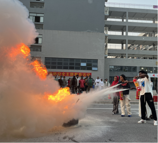 Hands-on Firefighting Operation by International Students